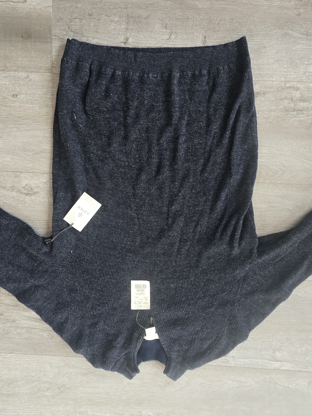 Navy Ribbed Knit